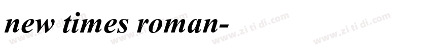 new times roman字体转换
